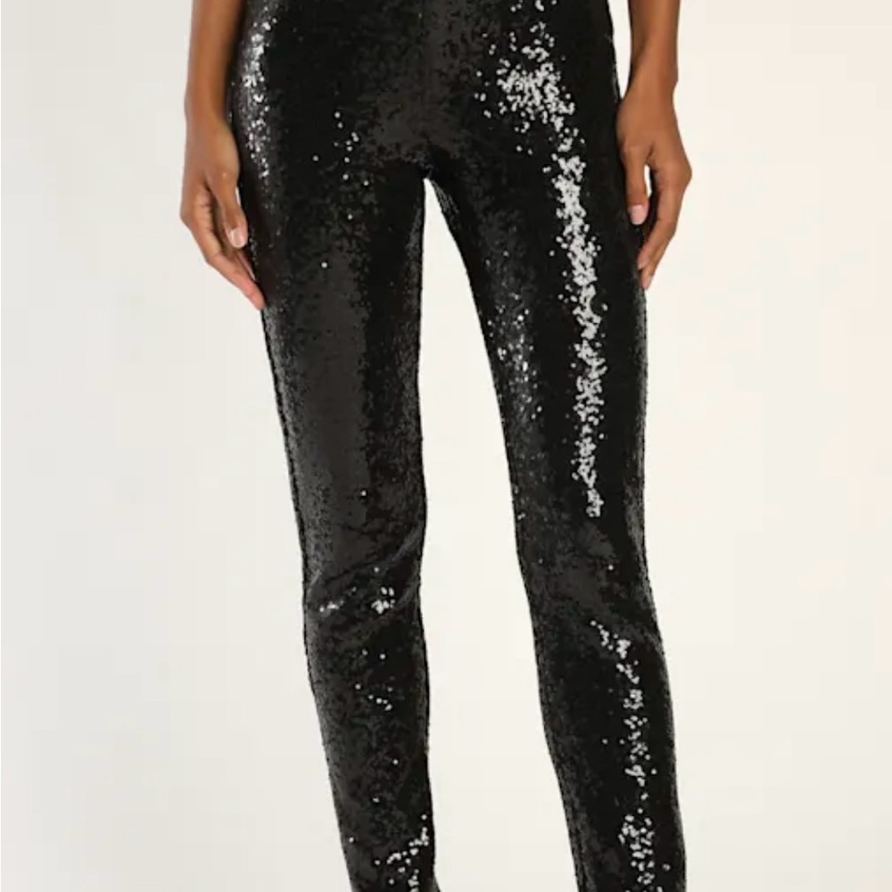Sequin Black Women's Pants